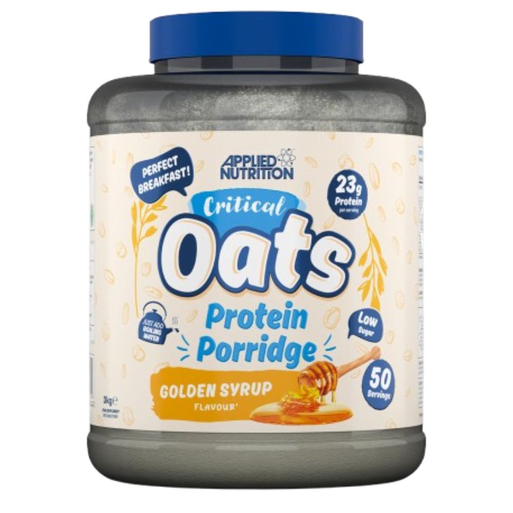 Applied Nutrition Critical Oats Protein Porridge, Golden Syrup, 3 Kg, 23 G of Protein