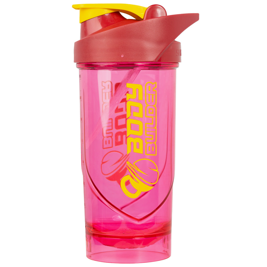 Body Builder Shieldmixer Shaker, Pink, 700 Ml, Easy to Carry, Provided with Measuring Marks