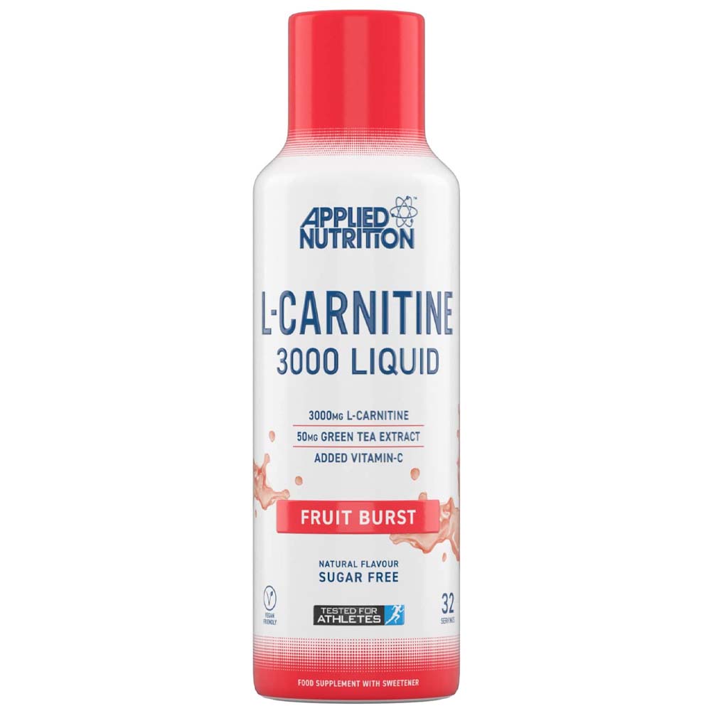 Applied Nutrition L Carnitine Liquid, 3000 mg, Fruit Burst, Supports the Poduction of Energy