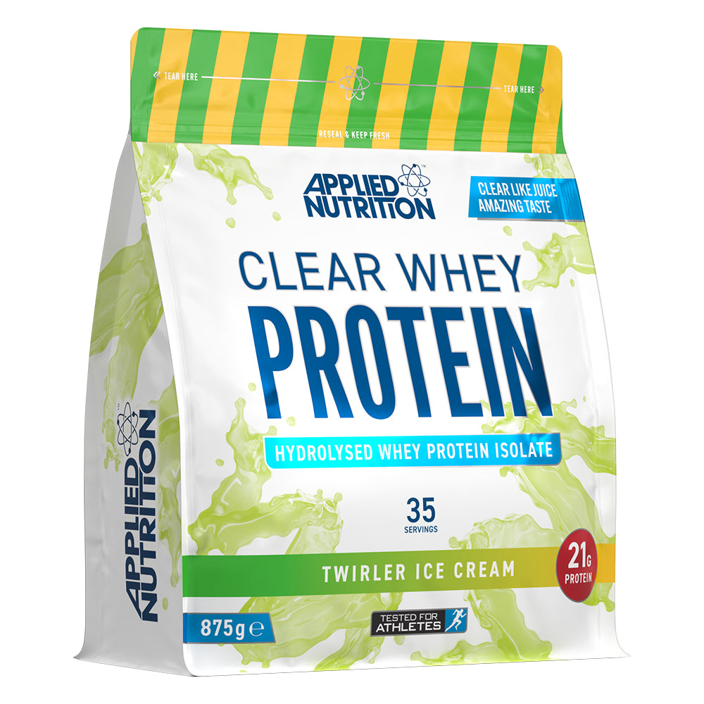 Applied Nutrition Clear Whey Protein, Twirler Ice Cream, 875 GM, 21g of Protein Per Serving