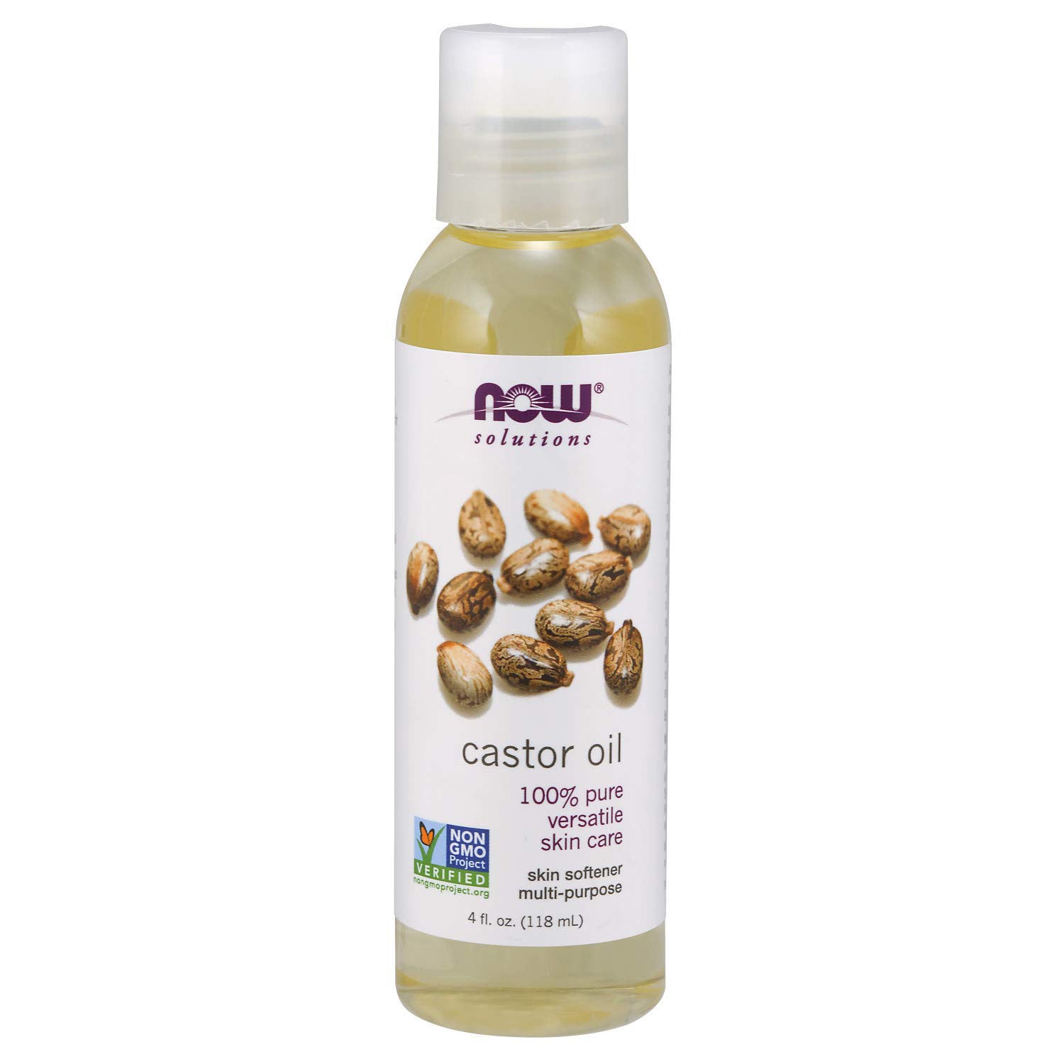 Now Castor Oil, 118 ML, Encourages Optimal Scalp Health, Smooths the Appearance of Your Skin