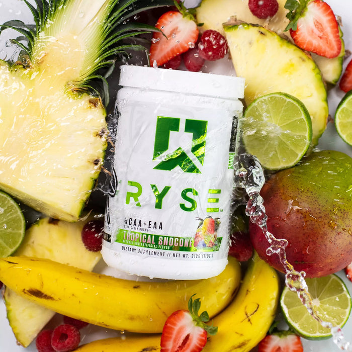 RYSE BCAA + EAA, Strawberry Pineapple, 30, 2:1:1 BCAA Ratio, EAA & Hydration Formula