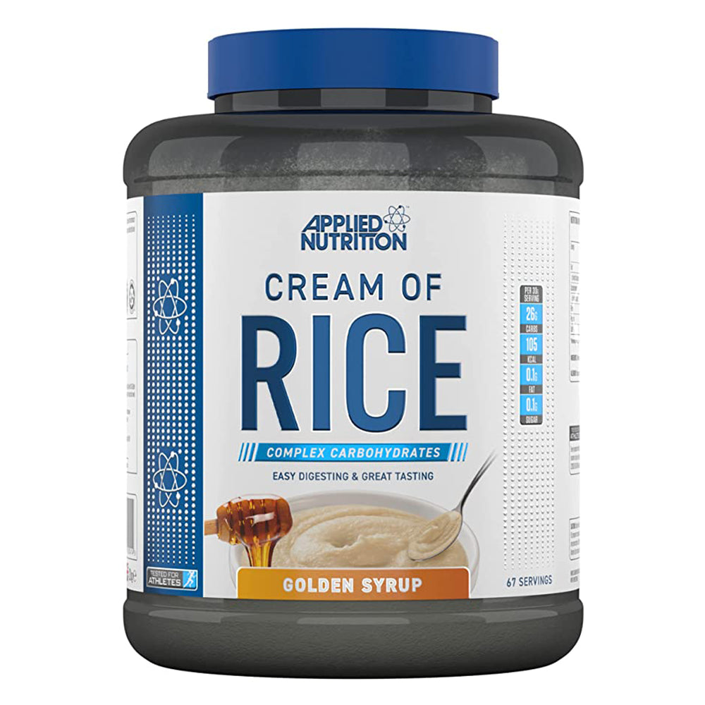 Applied Nutrition Cream of Rice, Golden Syrup, 2 KG, Source of Energy, Easy Digesting