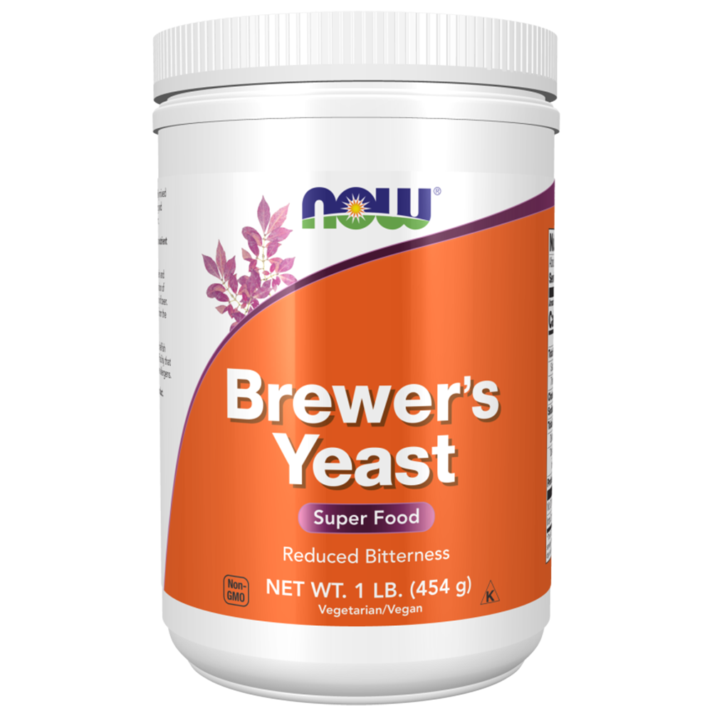 Now Brewers Yeast Super Food, 1LB, Reduced Bitterness, Suitable for Vegans and Vegetarians