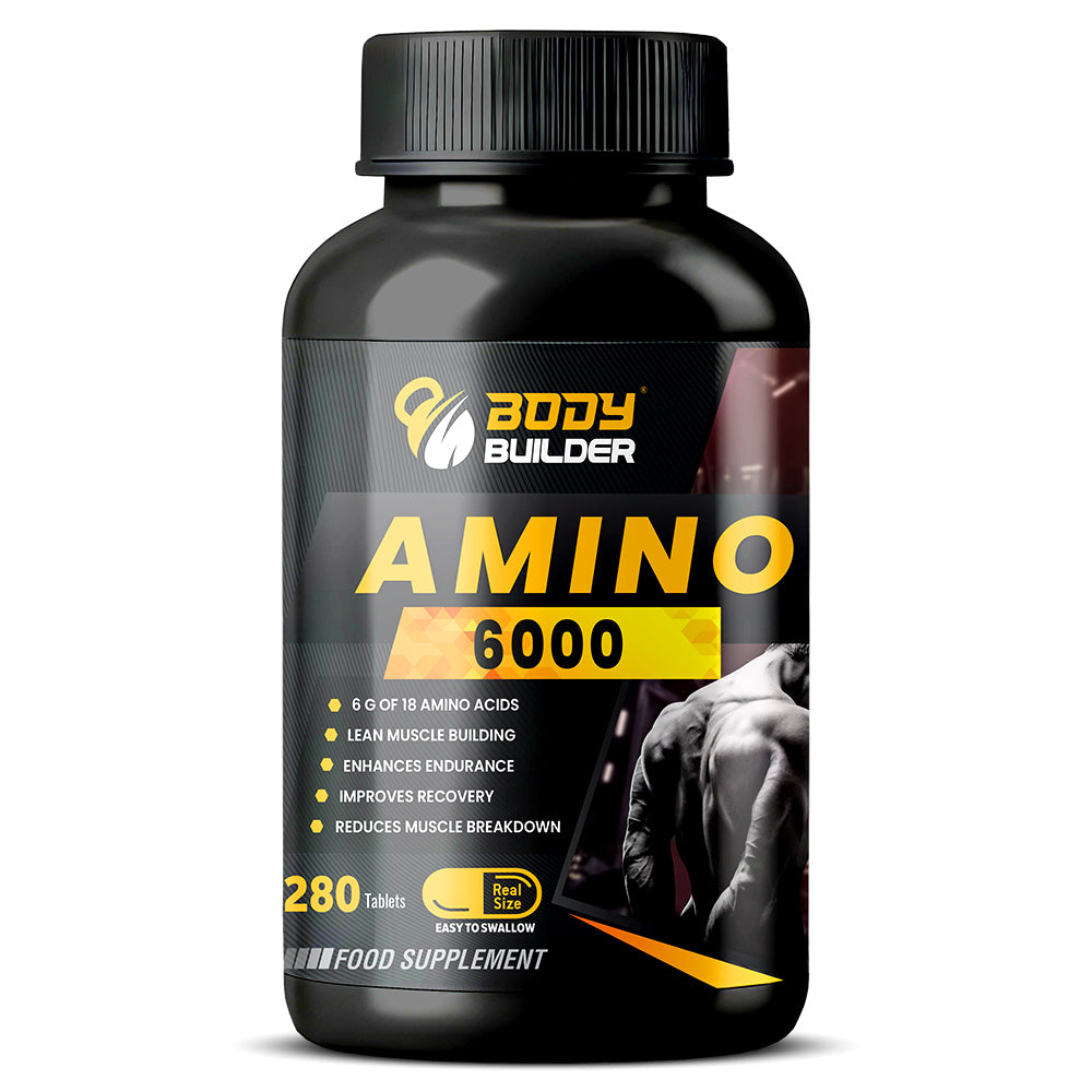 Body Builder Amino, 280 Tablets, 6000 mg, Lean Muscle Building, Enhances Endurance