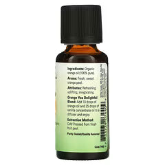 Now 100% Pure Organic Oil Orange, 30 Ml, 100% Pure, Organic, Versatile Applications