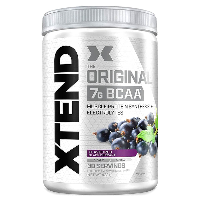 Xtend Original BCAA, Black Currant, 30, 7G BCAAs - In 2:1:1 Ratio, 3.5Gm of Leucine