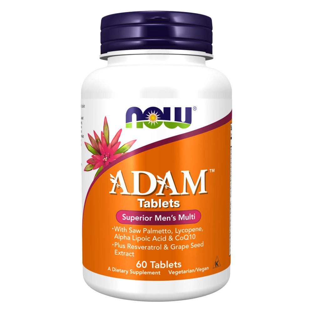 Now Adam, 60 Tablets, With Saw Palmetto, Lycopene, Alpha Lipoic Acid & CoQ10