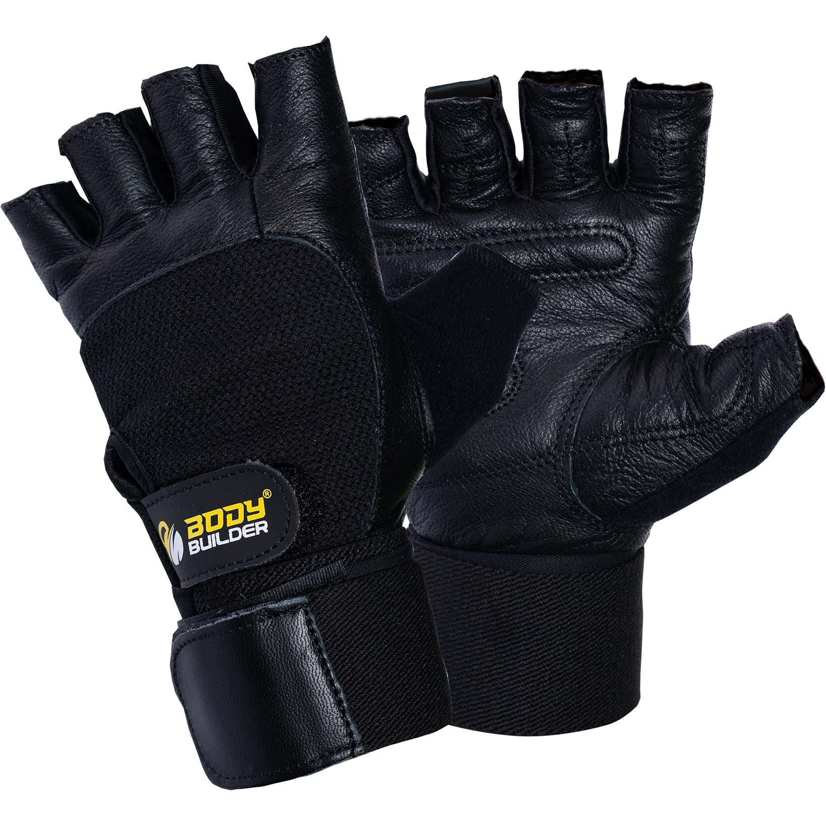 Body Builder Wrist Support Gloves, M, Black, The Best Choice of Outdoor Sports