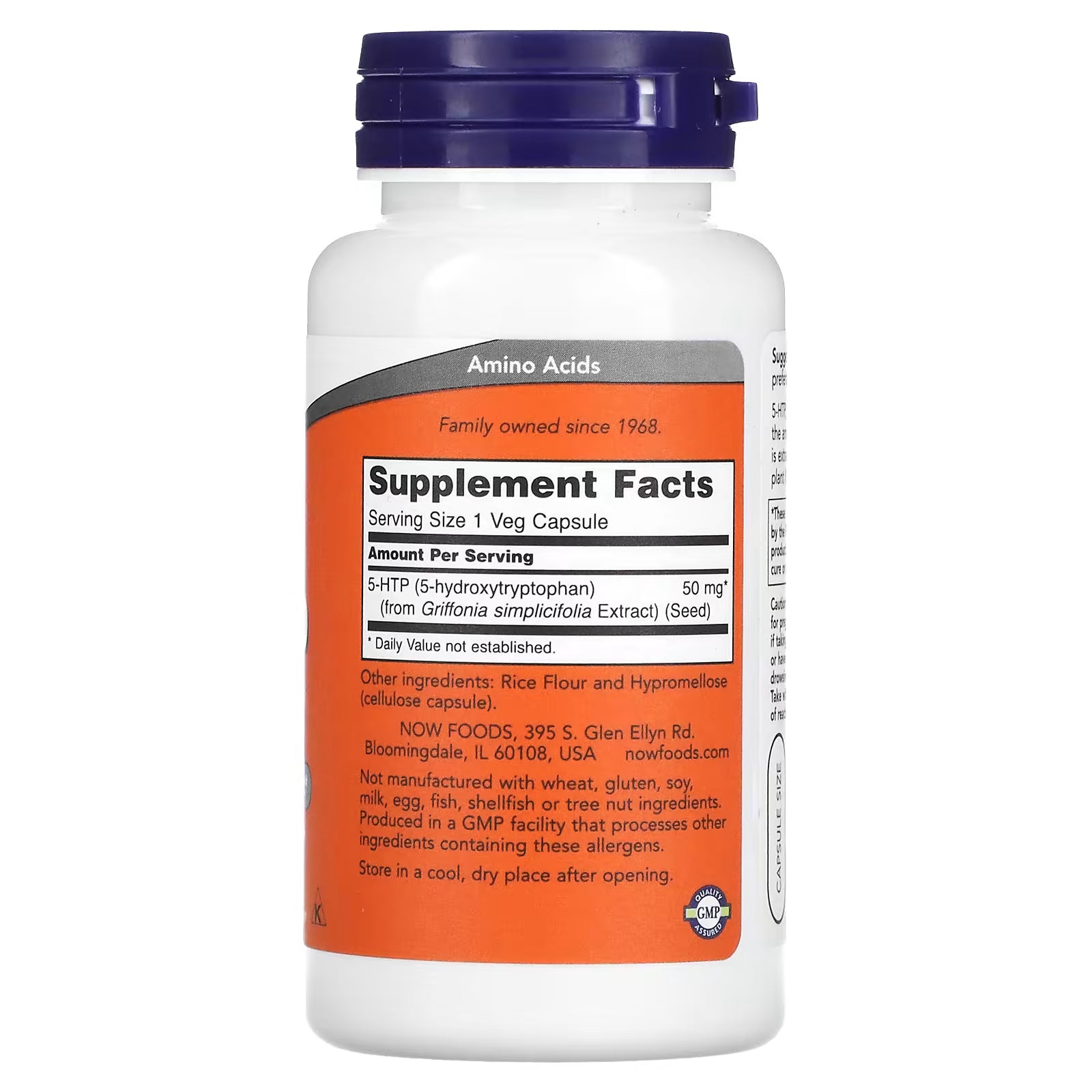 Now 5-HTP, 30 Veggie Capsules, 50 mg, Improve Mood, Vegetarian/Vegan