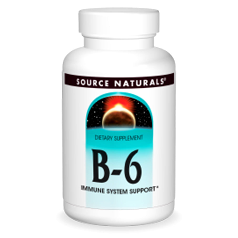 Source Naturals Vitamin B-6, 100 Tablets, 50 mg, Immune System Support