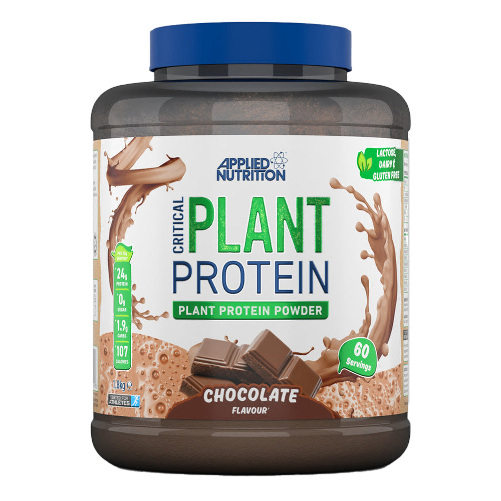 Applied Nutrition Critical Plant Protein, Chocolate, 1.8 Kg, Supports a Plant Based Diet