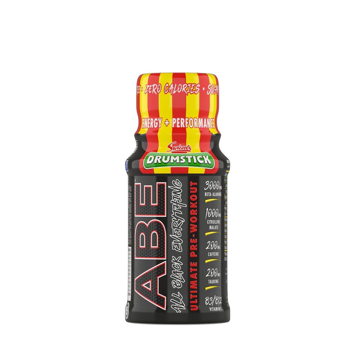 Applied Nutrition ABE Ultimate Pre Workout Shot, Drumstick, 1 Shot, Reduce Tiredness & Fatigue