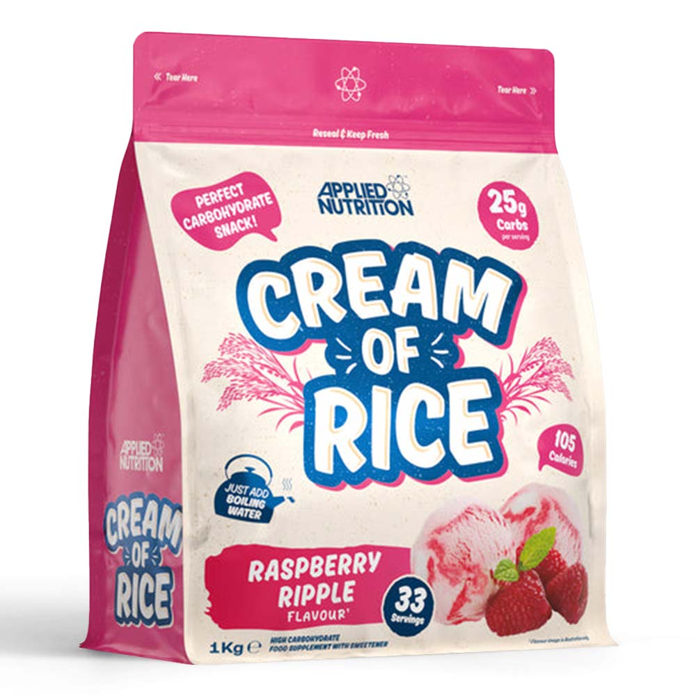 Applied Nutrition Cream of Rice, Raspberry Ripple, 1 kg, Source of Energy