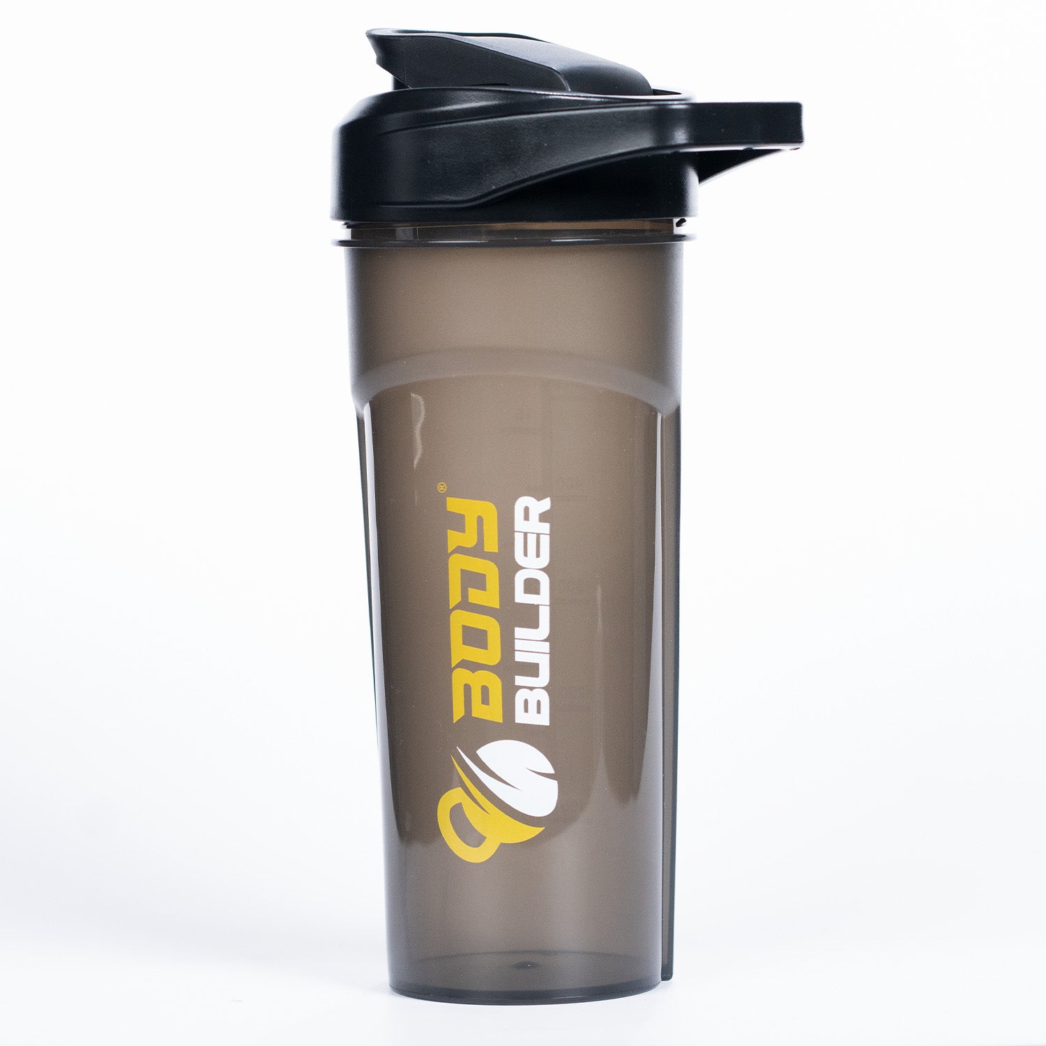 Body Builder Shaker, Black, 600 ML, Ease of Carrying it Anywhere, Provided with Measuring Marks