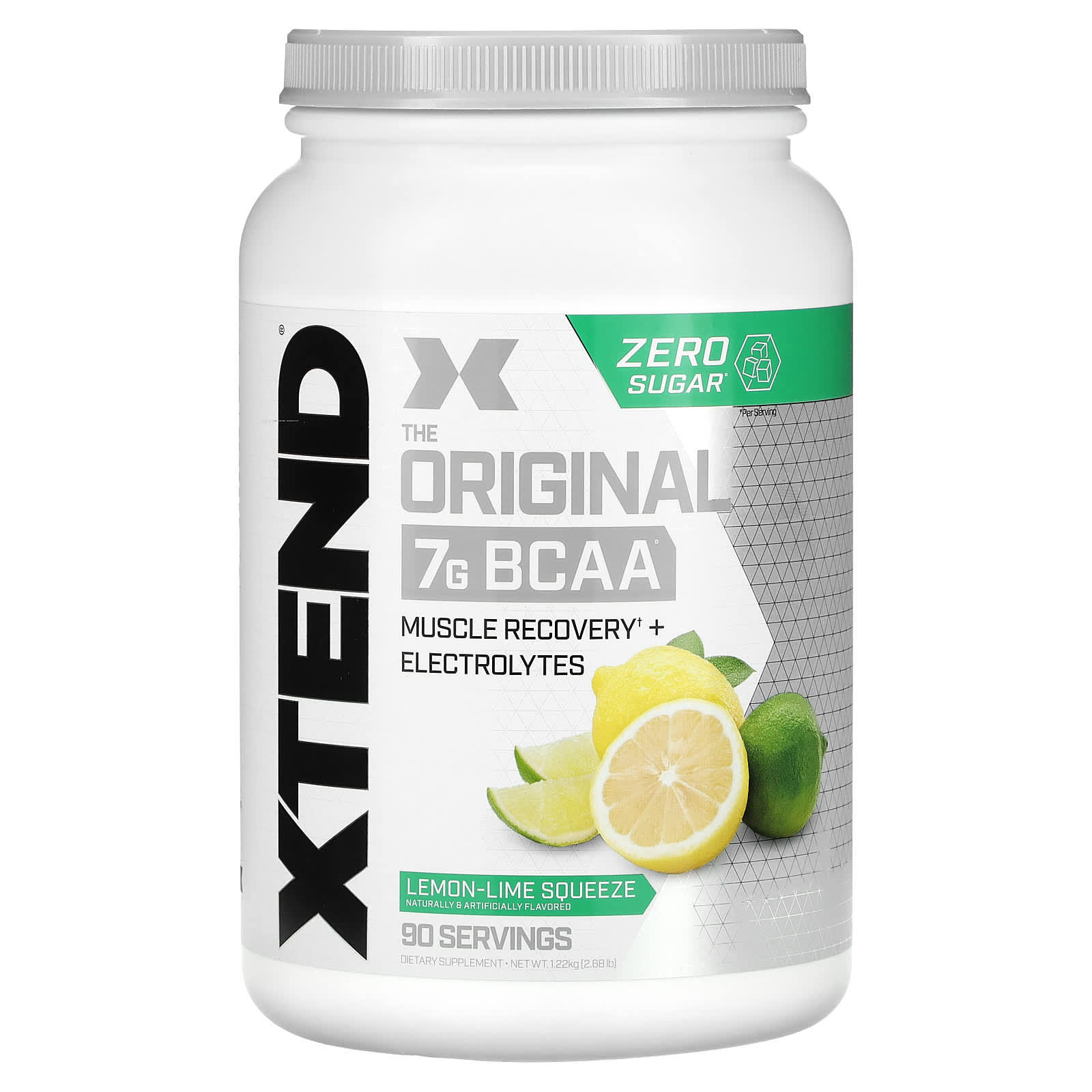 Xtend Original BCAA, Lemon Lime Squeeze, 90, 7G BCAAs - In 2:1:1 Ratio