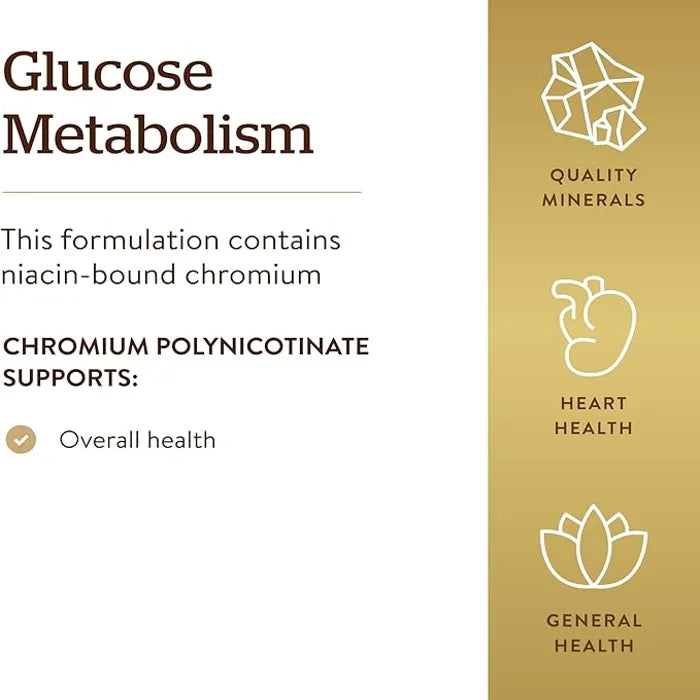 Solgar Chromium Picolinate, 500 mcg, 60 Vegetable Capsules, Maintain Healthy Blood Sugar Levels