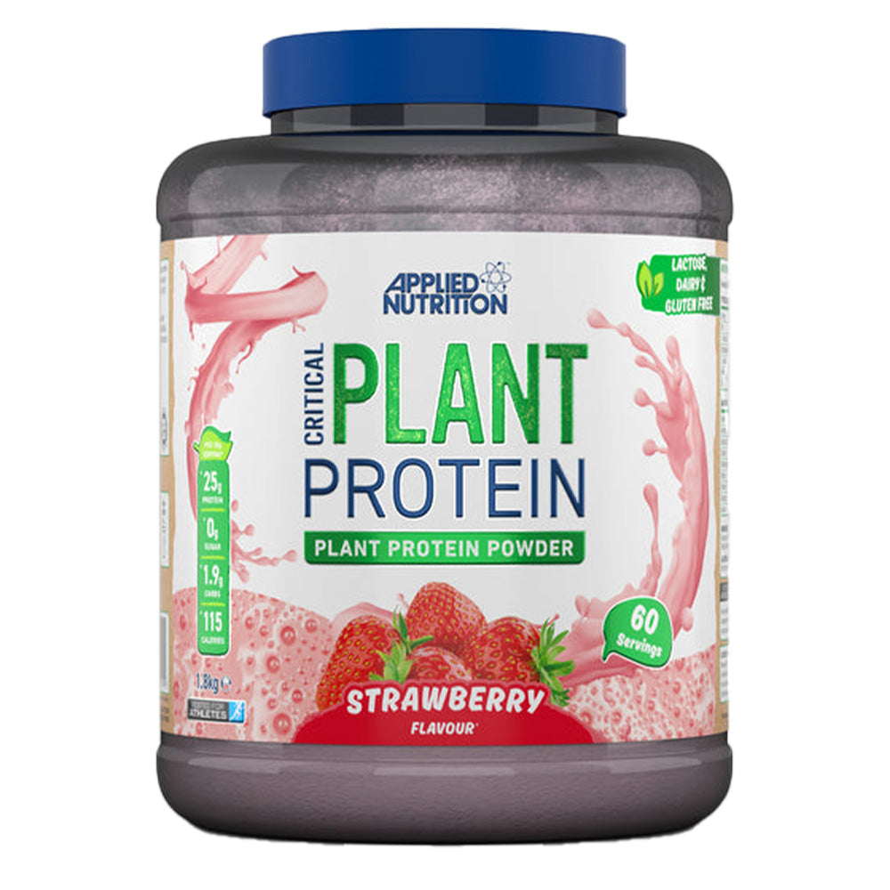 Applied Nutrition Critical Plant Protein, Strawberry, 1.8 Kg, Supports a Plant Based Diet