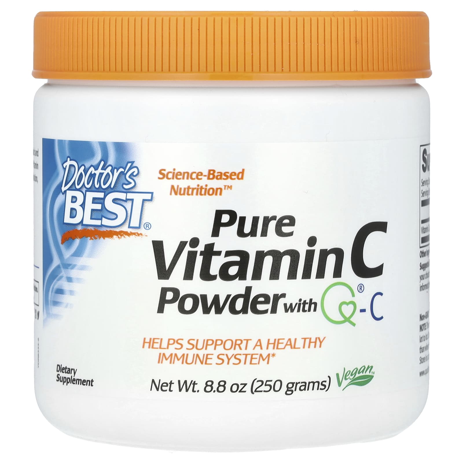 Doctor's Best Pure Vitamin C Powder, 250 Gm, Boosts Immune Function, Provides Antioxidant Support