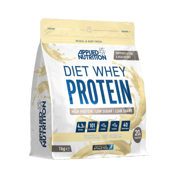 Applied Nutrition Diet Whey Iso Whey Blend, Vanilla Ice Cream, 1 kg, 20 g Protein (per 25g serving)