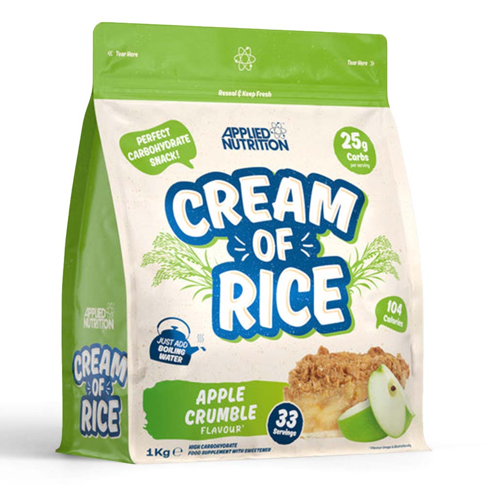 Applied Nutrition Cream of Rice, Apple Crumble, 1 kg, Source of Energy