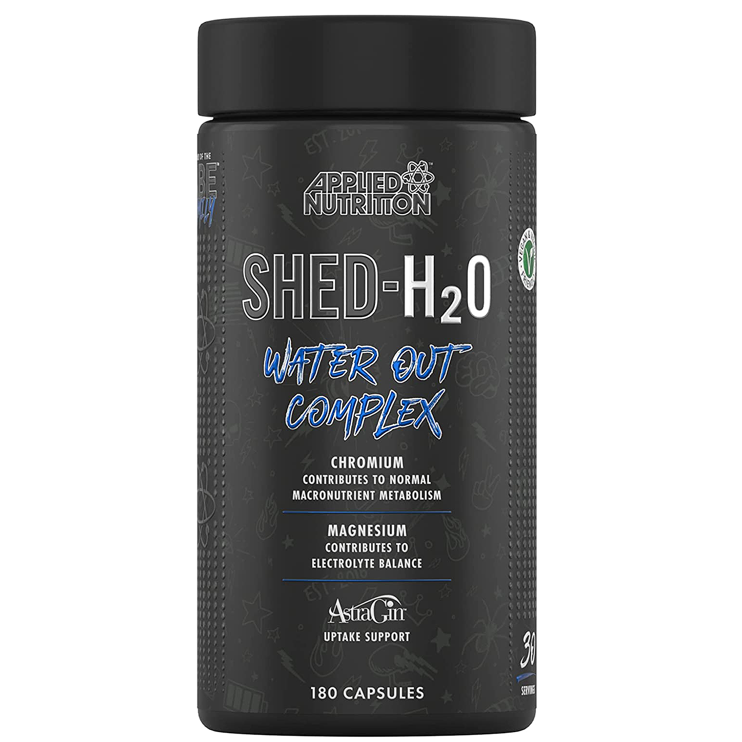 Applied Nutrition Shed H2O, 180 Capsules, Macronutrient Metabolism, Reducing Excess Water in the Body