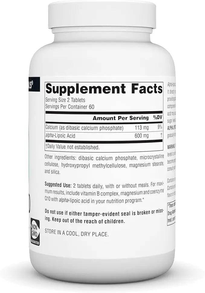 Source Naturals Alpha Lipoic Acid, 100 mg, 30 Tablets, Potent Antioxidant