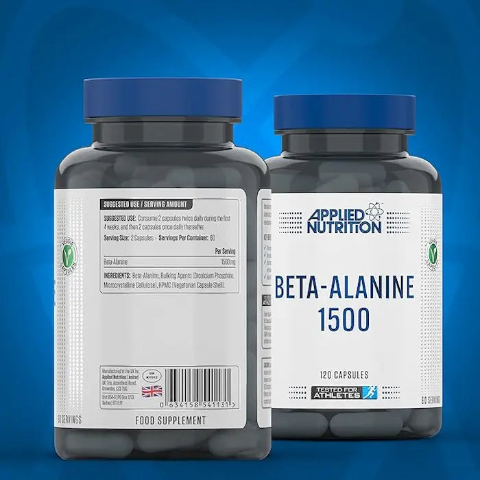 Applied Nutrition Beta Alanine, 1500 mg, 120 Capsules, Helps Reduce Tiredness and Fatigue