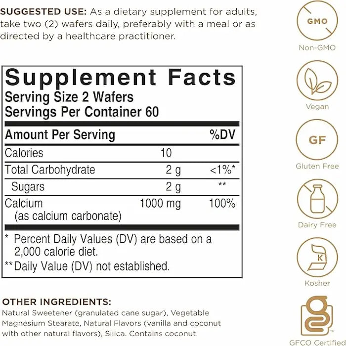 Chewable Calcium 500mg - 120 Wafer