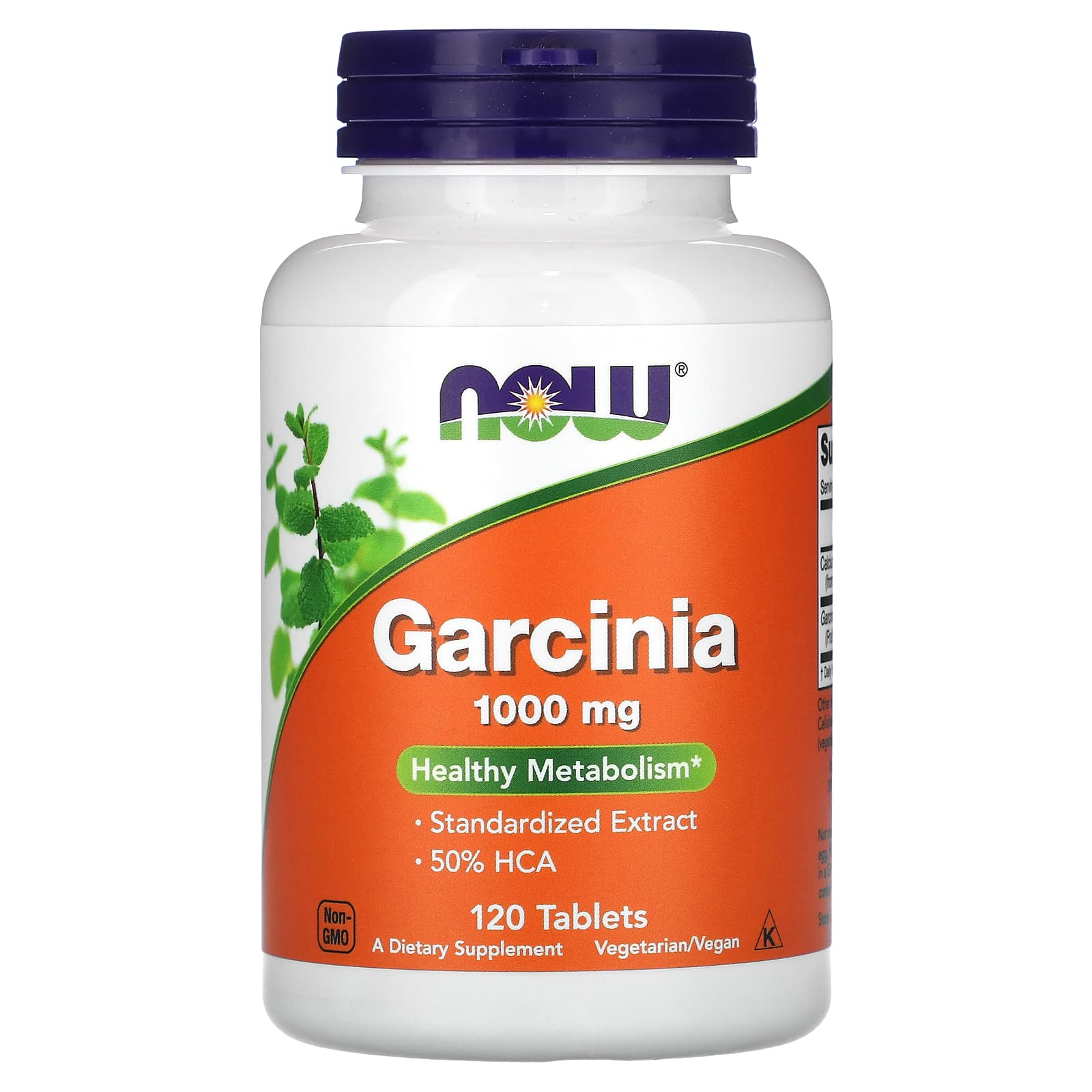 Now Garcinia, 120 Tablets, 1000 mg, Healthy Metabolism, 50% HCA