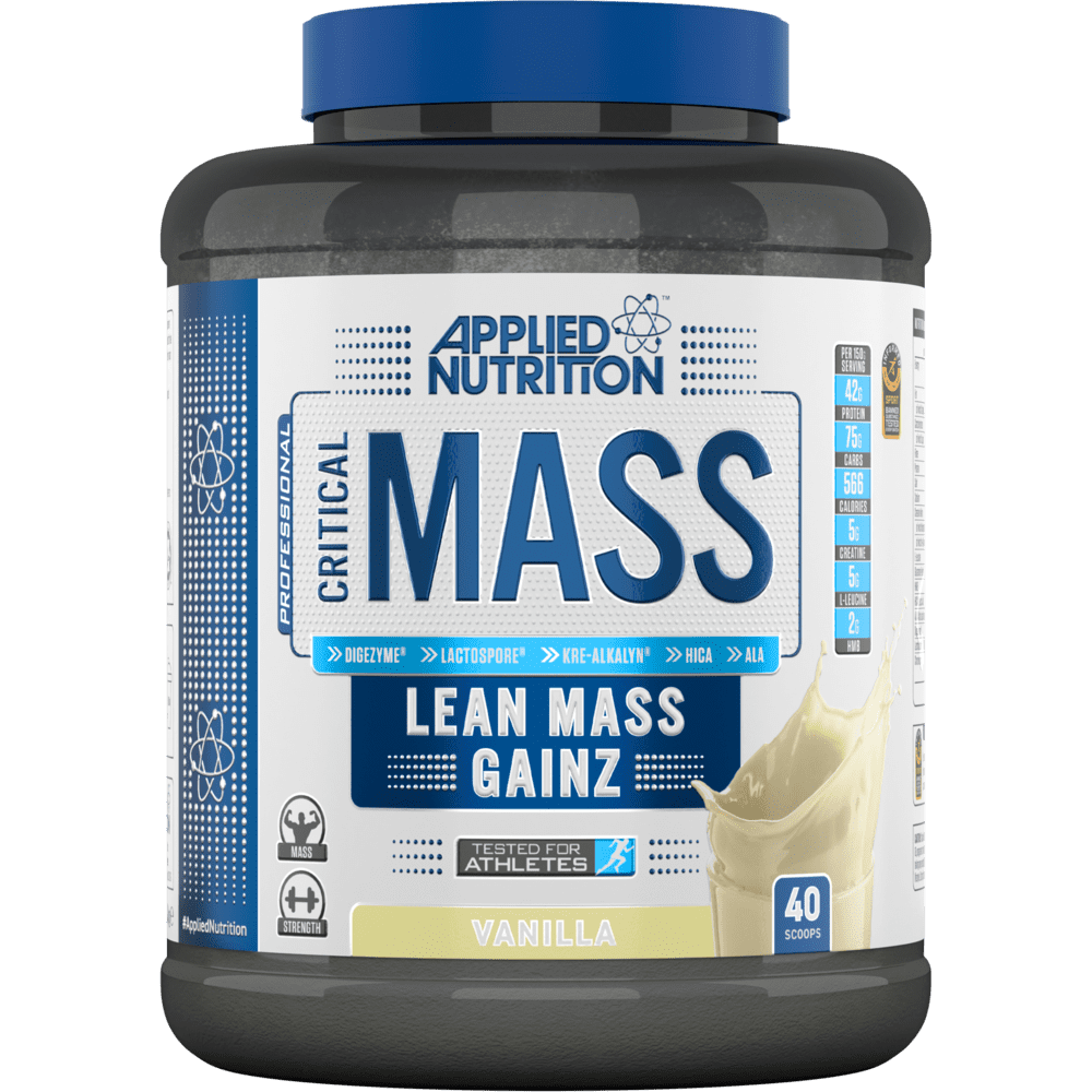 Applied Nutrition Critical Mass Lean Mass Gainz, Vanilla, 2.45 Kg, 42 G Protein Per Serving