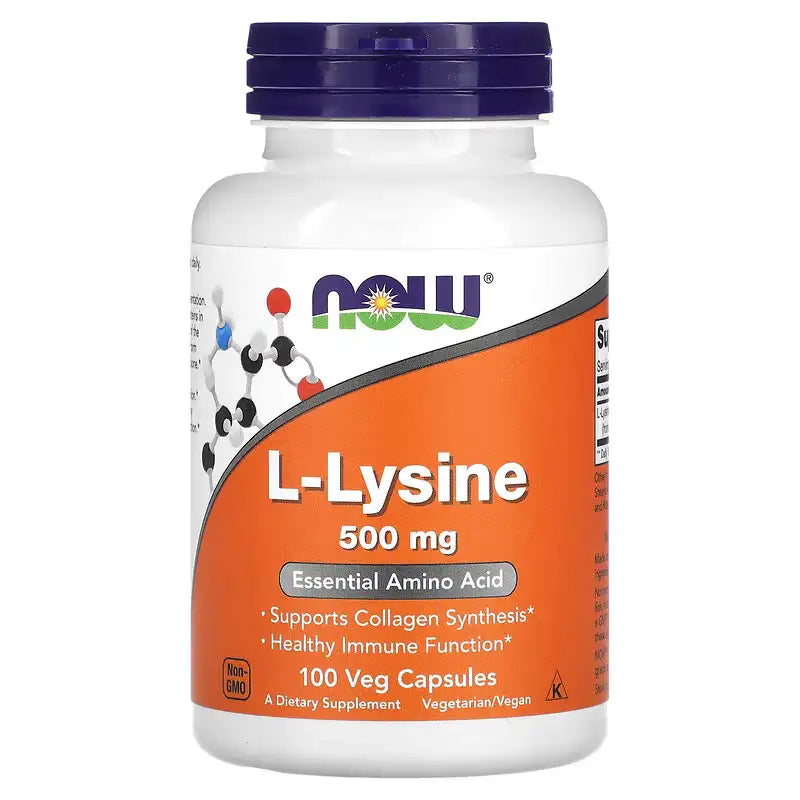 L-Lysine 500mg - 100 Veg Capsules