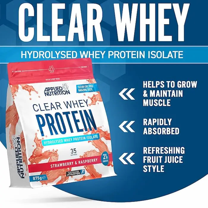 Applied Nutrition Clear Whey Protein, Watermelon, 875 GM, 21g of Protein Per Serving