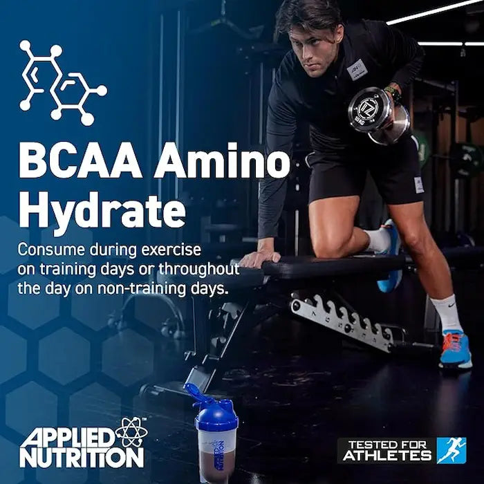 مكمل غذائي BCAA Amino Hydrate من Applied Nutrition، بنكهة الليمون والليمون الأخضر، 32 وجبة، لتجديد الإلكتروليتات 