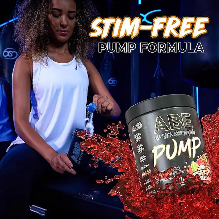 مكمل غذائي ABE Pump Stim Free من شركة Applied Nutrition، لون أزرق، 40، متطور دائمًا، مدعوم علميًا 