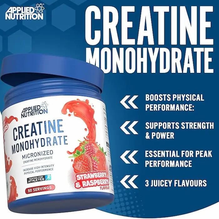 Applied Nutrition Creatine Monohydrate Micronized, Cherry & Apple, 250 Gm