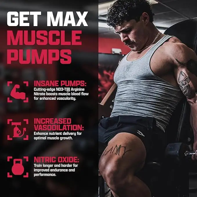 Nutrex Research Niox Extreme Pumps, 90 Capsules, Enhances Vascularity, Faster Growth & Faster Recovery