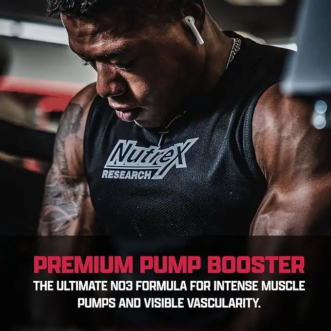 Nutrex Research Niox Extreme Pumps, 90 Capsules, Enhances Vascularity, Faster Growth & Faster Recovery