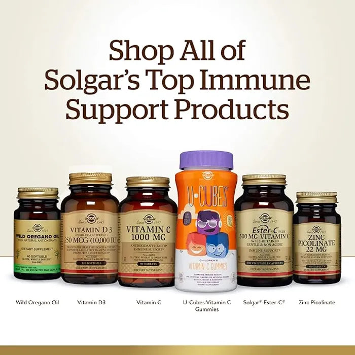 Solgar Vitamin C With Rose Hips, 1500 mg, 180 Tablets, An Antioxidant, Support Immune System