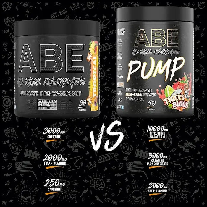 مكمل غذائي ABE Pump Stim Free من شركة Applied Nutrition، لون أزرق، 40، متطور دائمًا، مدعوم علميًا 