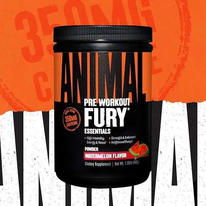 Universal Nutrition Animal Fury، بطيخ، 30، ضخ قوي، تركيز غير محدود