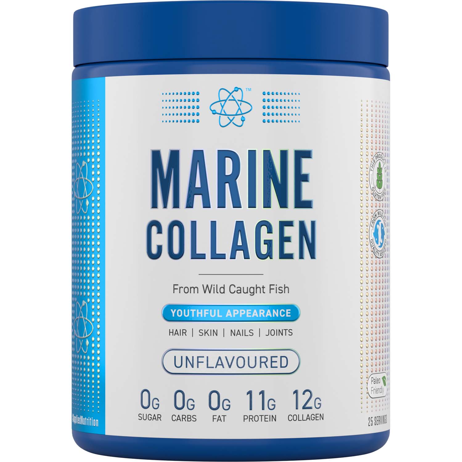 Applied Nutrition Marine Collagen, Unflavored, 300 Gm, Supports bones & joints