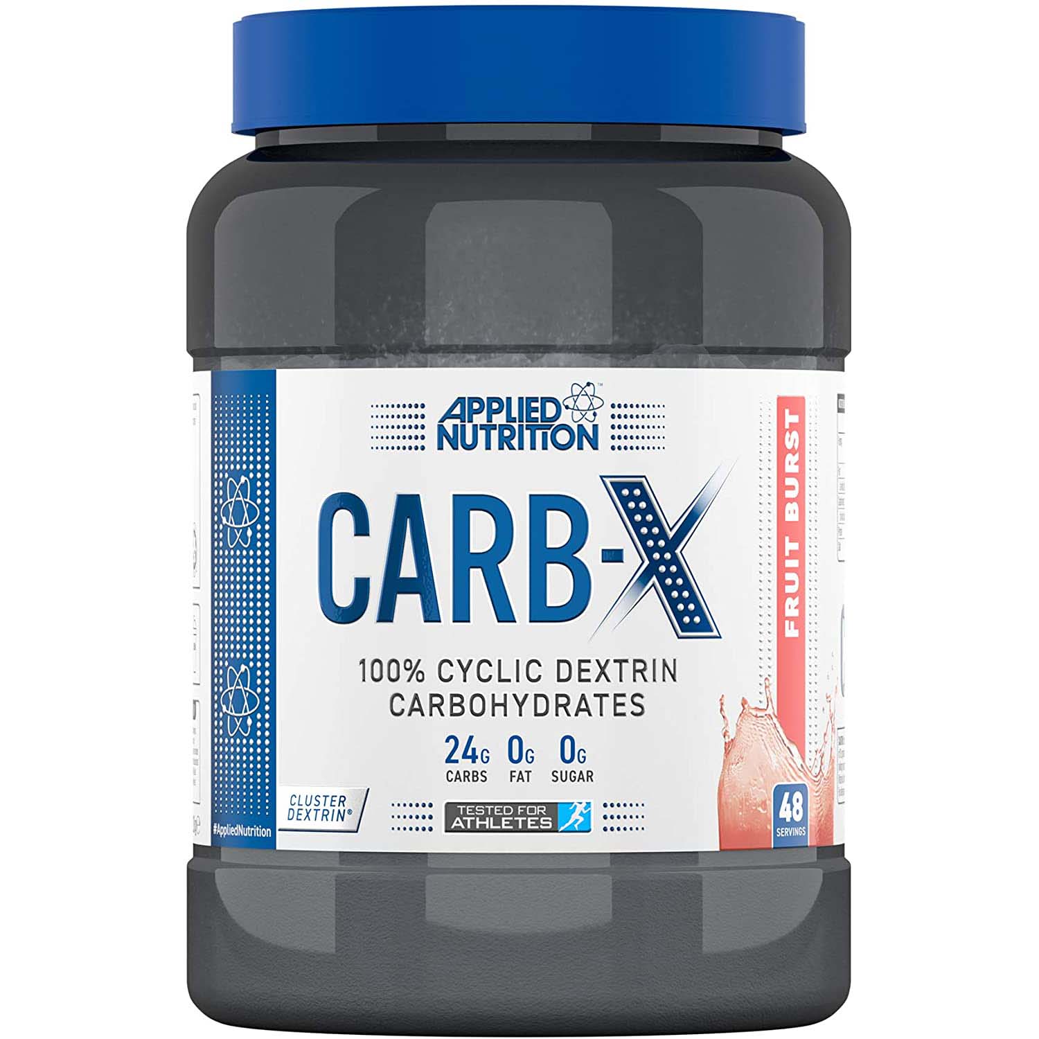 Applied Nutrition Carb X, Fruit Burst, 1.2 Kg, 24g Carbs , 0g Fat , 0g Sugar