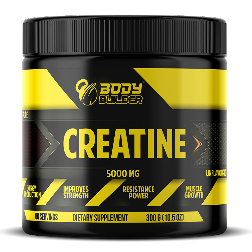 Body Builder Creatine Monohydrate, 60, Unflavored, 5g Creatine Monohydrate High Purity