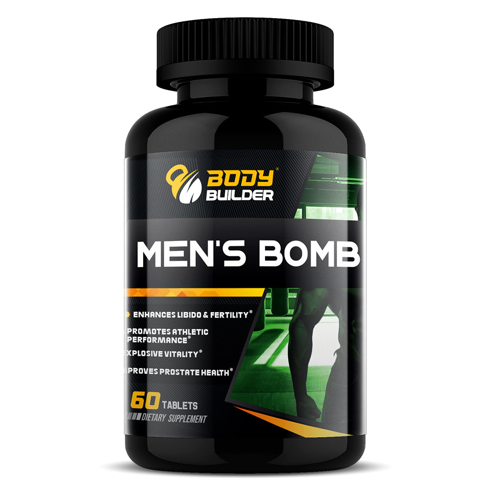 Body Builder Men's Bomb, 60 Tablets, Enhances Libido & Fertility, Promotes Athletic Performance