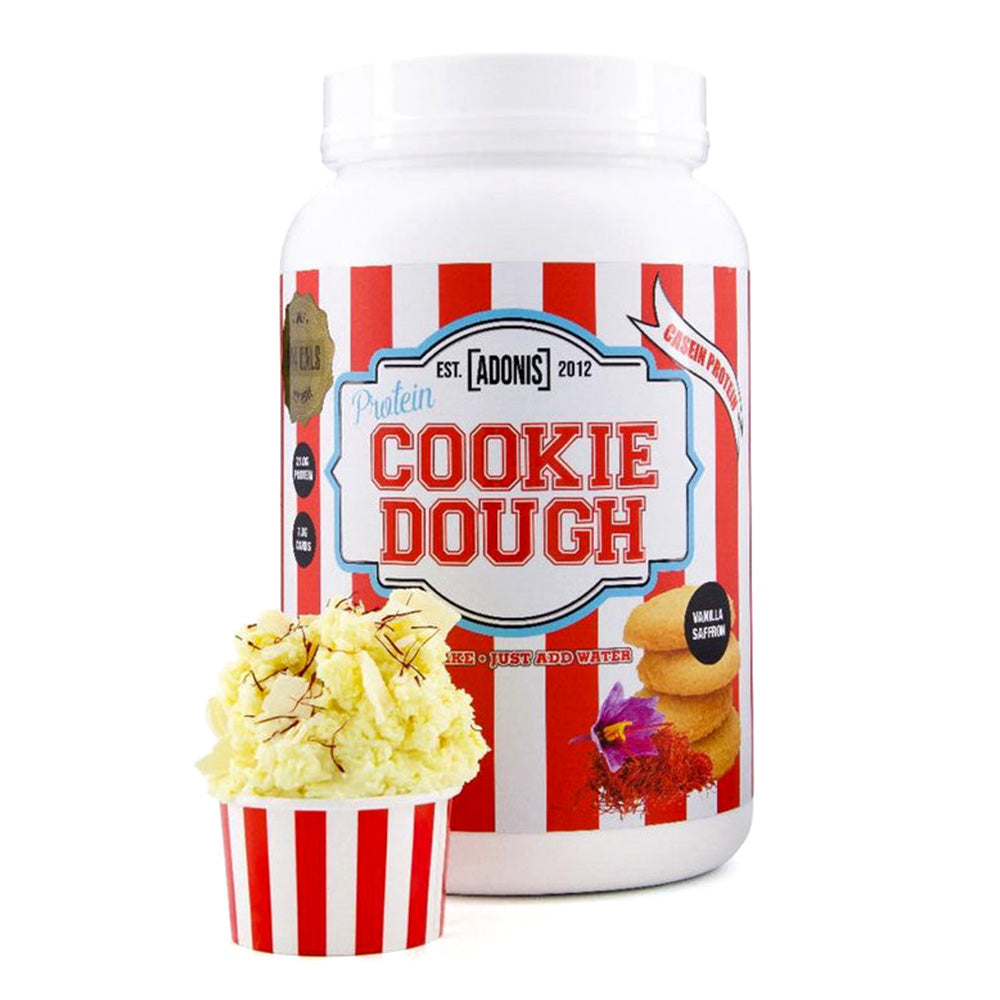 Adonis Protein Cookie Dough, Vanilla Saffron, 1 kg, Fat 3.3g Carbs 6.1g Calories 143