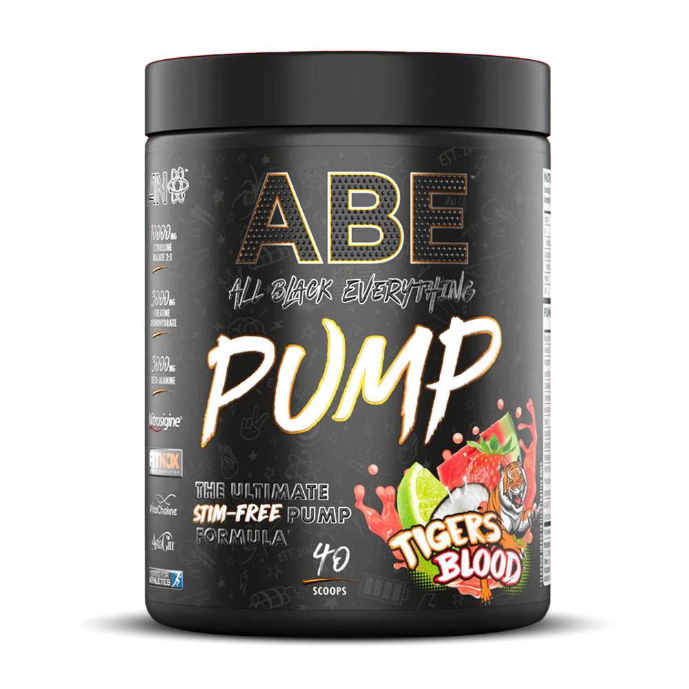 Applied Nutrition ABE Pump Stim Free, Tigers Blood, 40, Always Evolving