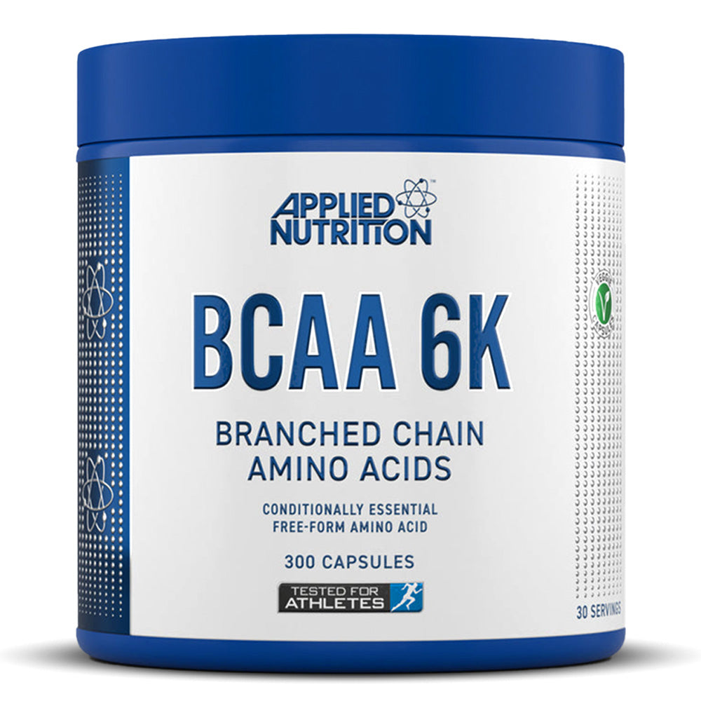 مكمل غذائي BCAA 6k من Applied Nutrition، 300 قرص، لتعزيز تعافي العضلات بعد التمرين