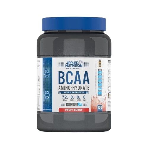 مكمل غذائي BCAA Amino Hydrate من Applied Nutrition، بنكهة الفاكهة، 100 وجبة، لتجديد الإلكتروليتات