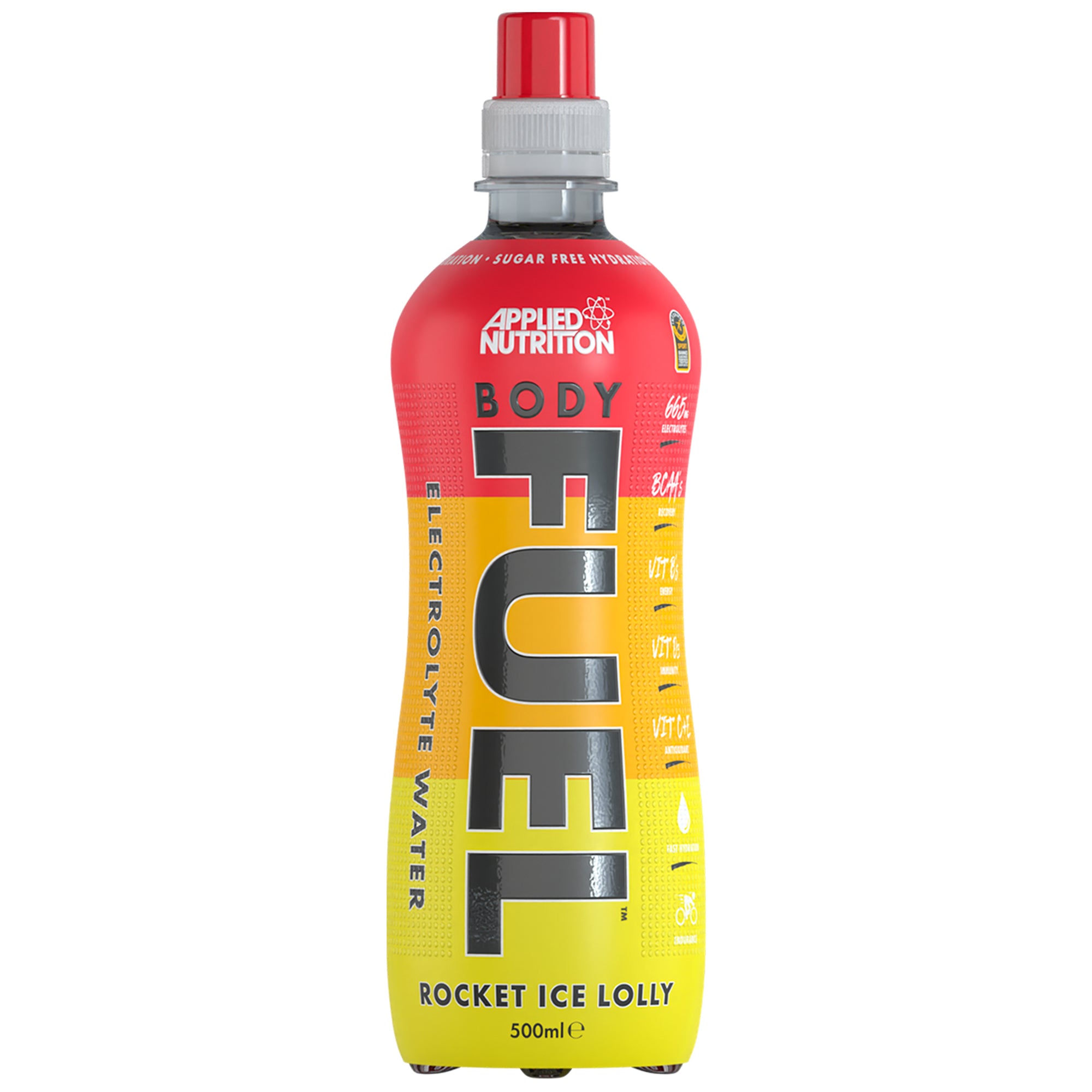 Applied Nutrition Body Fuel، Rocket Ice Lolly، 500 مل، 665 مجم إلكتروليتات